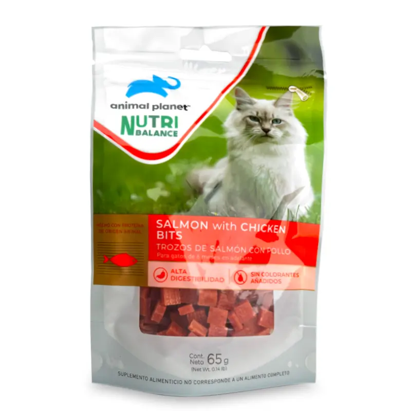 Treats Tiritas para Gatos 65 grs / Salmón – Animal Planet