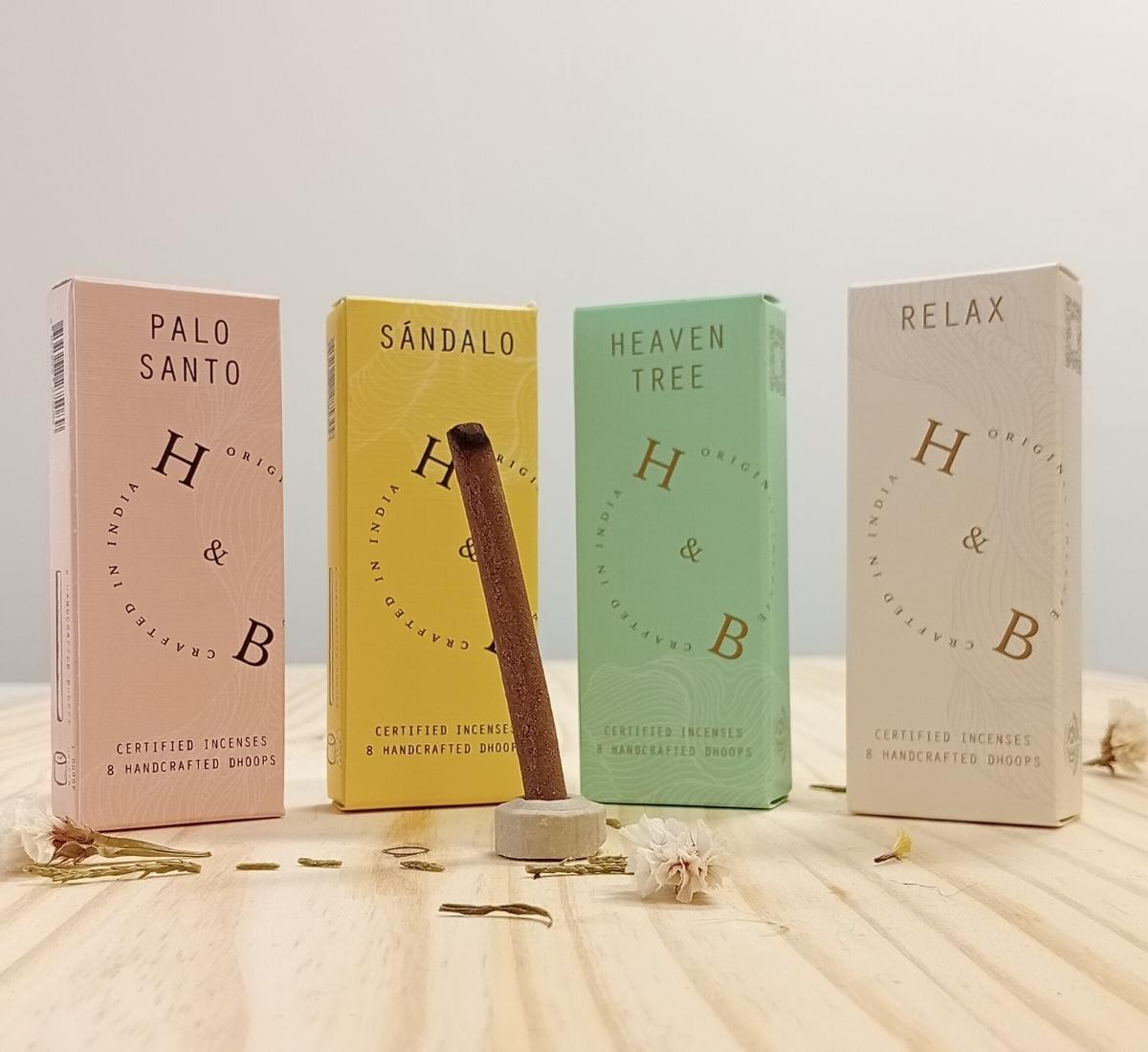 DHOOPS Incienso Natural H&B sin varilla | 4 aromas