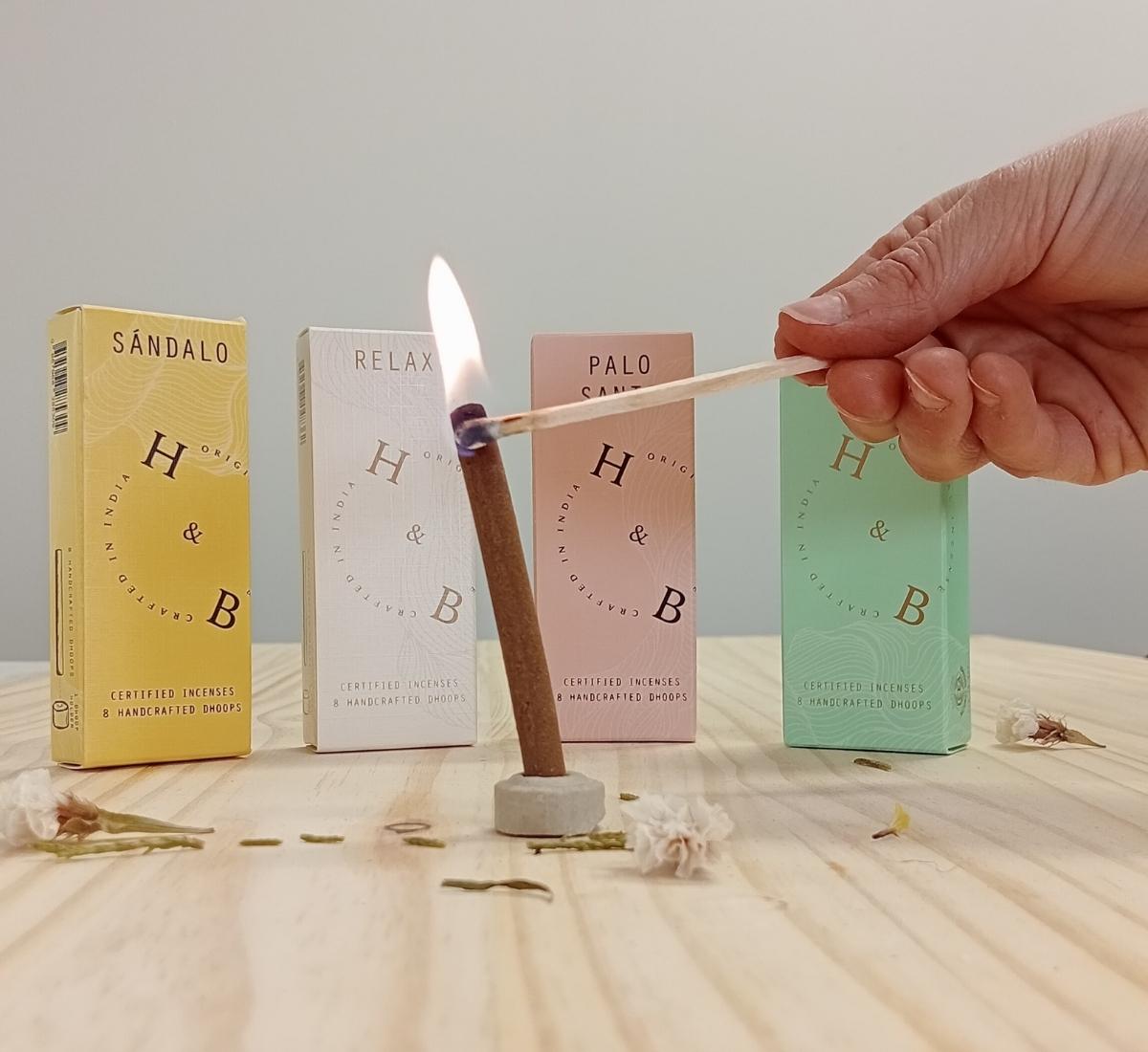 DHOOPS Incienso Natural H&B sin varilla | 4 aromas - Imagen 5